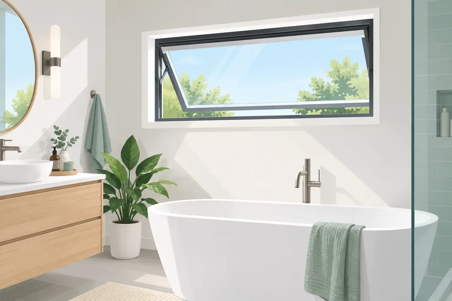 Why Awning Windows for Bathrooms Work So Well