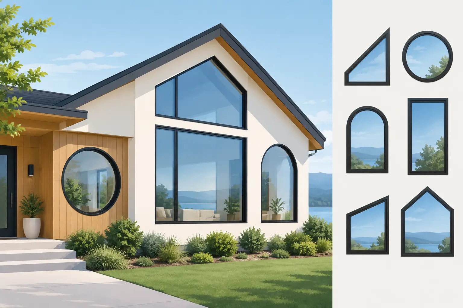 Custom Shaped Windows for Homes That Perform